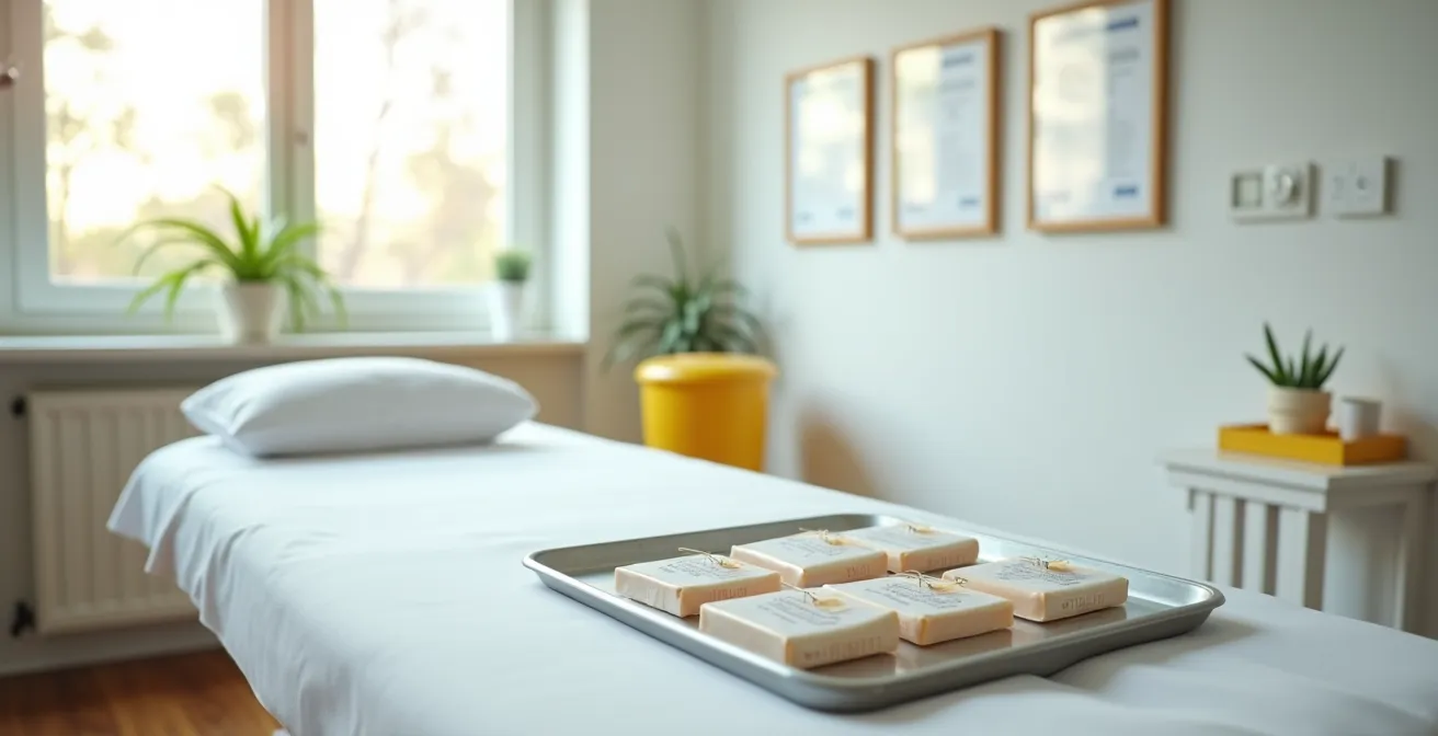 Studio di agopuntura professionale con ambiente sterile e attrezzature certificate