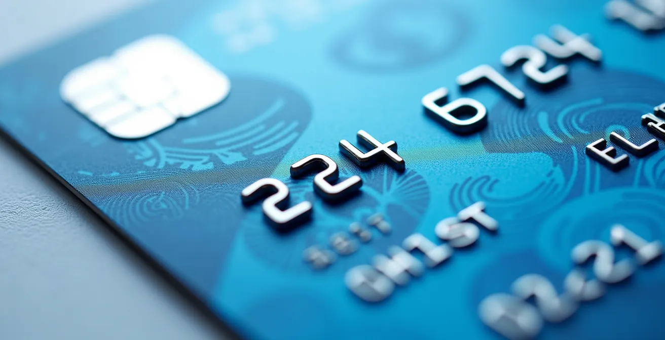 Dettaglio macro di una tessera sanitaria con focus sulla zona del codice