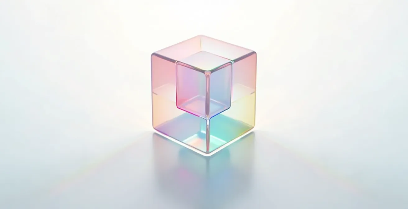 Visualizzazione astratta del ritmo respiratorio quadrato con forme geometriche fluide