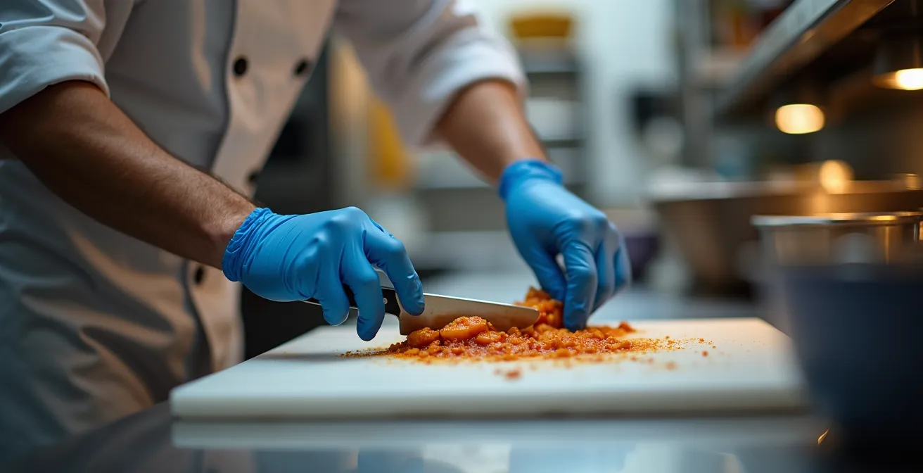 Cucina professionale con area dedicata per preparazioni senza glutine