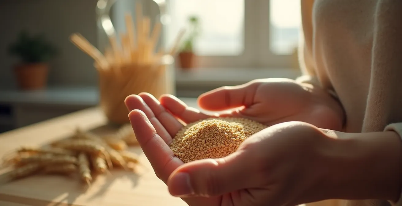 Rappresentazione simbolica della sensibilità al glutine con focus sull'intestino