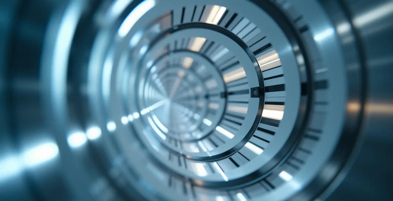 Dettaglio macro di componente tecnologico di risonanza magnetica