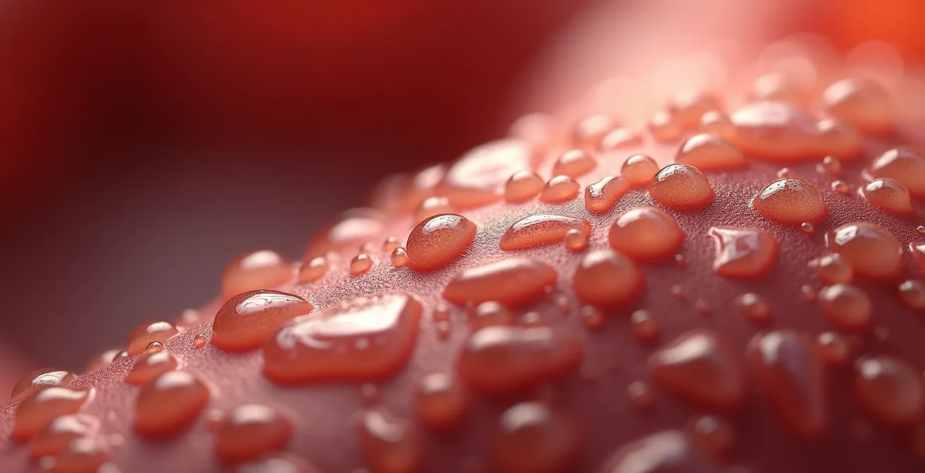 Immagine macro di una superficie organica liscia con texture sottili che evocano la salute del fegato